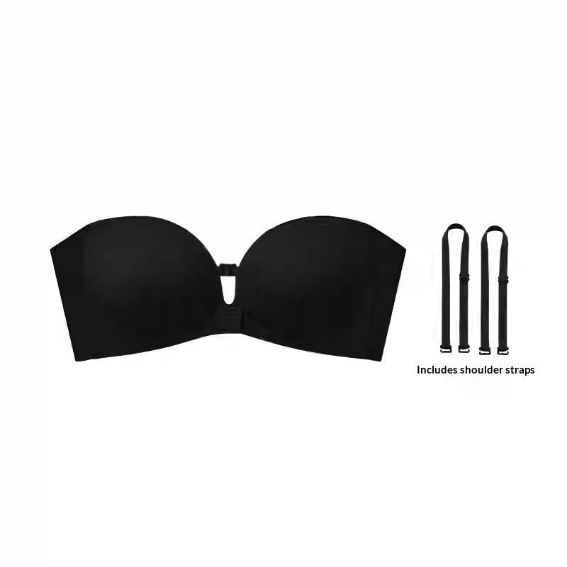 Strapless front closure bra in skin color – Nuvella Glow