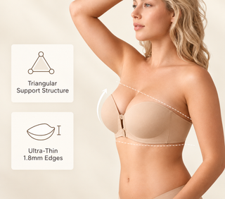 Strapless Front Closure Bra